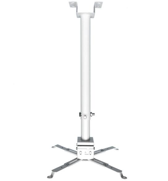 2 m Thickening telescopic universal round tube engineering projector hanger projector bracket factory direct sales: White