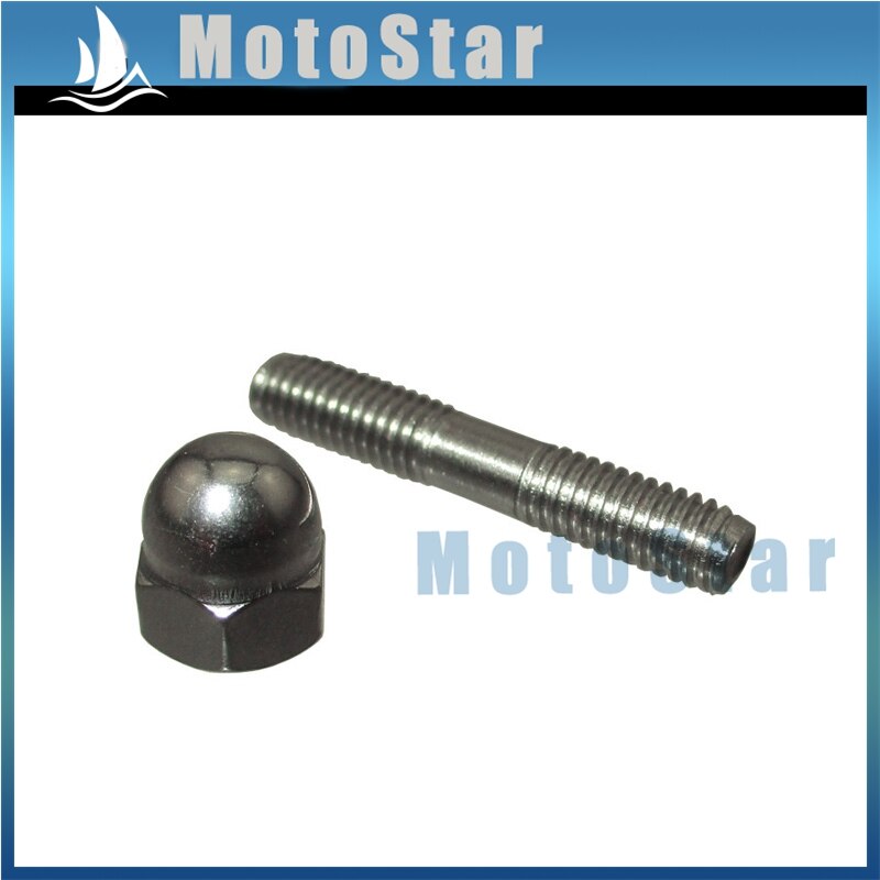 Goujon d&#39;échappement M6 x 35mm, écrou bombé pour Pit Dirt Bike, ATV Quad Go Kart