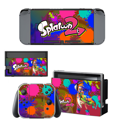 Game Splatoon 2 Skin Sticker vinyl for NintendoSwitch stickers skins for Nintend Switch NS Console and Joy-Con Controllers: YSNS0433