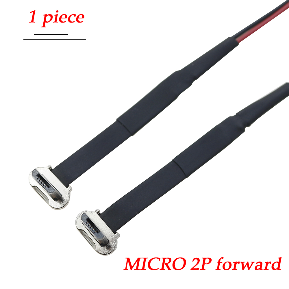 USB C tipo C FPC 2 pines 3 pines con resistencia R1 Cable plano suave Cable de carga macho extensión de Cable de carga de carga rápida para teléfono: Azul