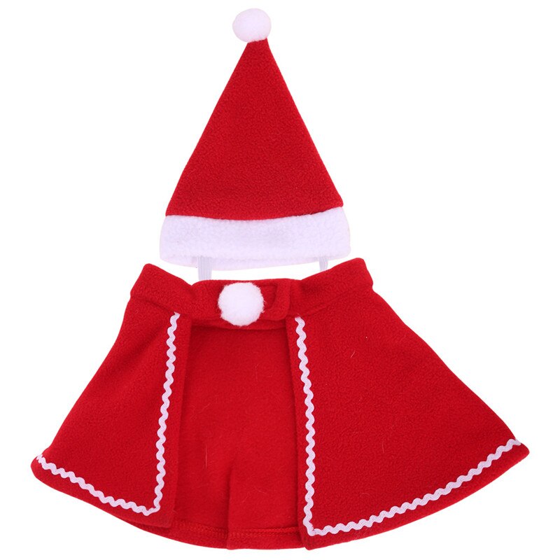 Sjov juletøj varmt kæledyr hundekat hvalp santa rødt tørklæde hat hjortehoved sød hunde kappe katte kostume hjemindretning: Default Title