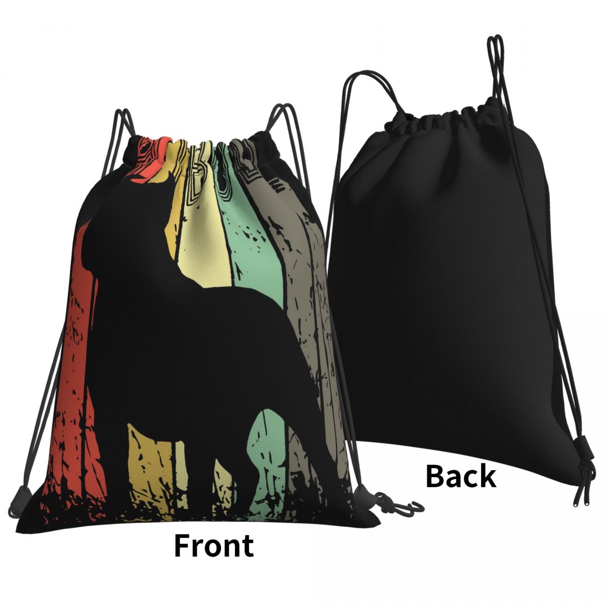 Pitbull Terrier Vintage Grafische Hond Eigenaar Volwassen Unisex Meer Kleuren Fitness Lente Tassen Rugzak Tas