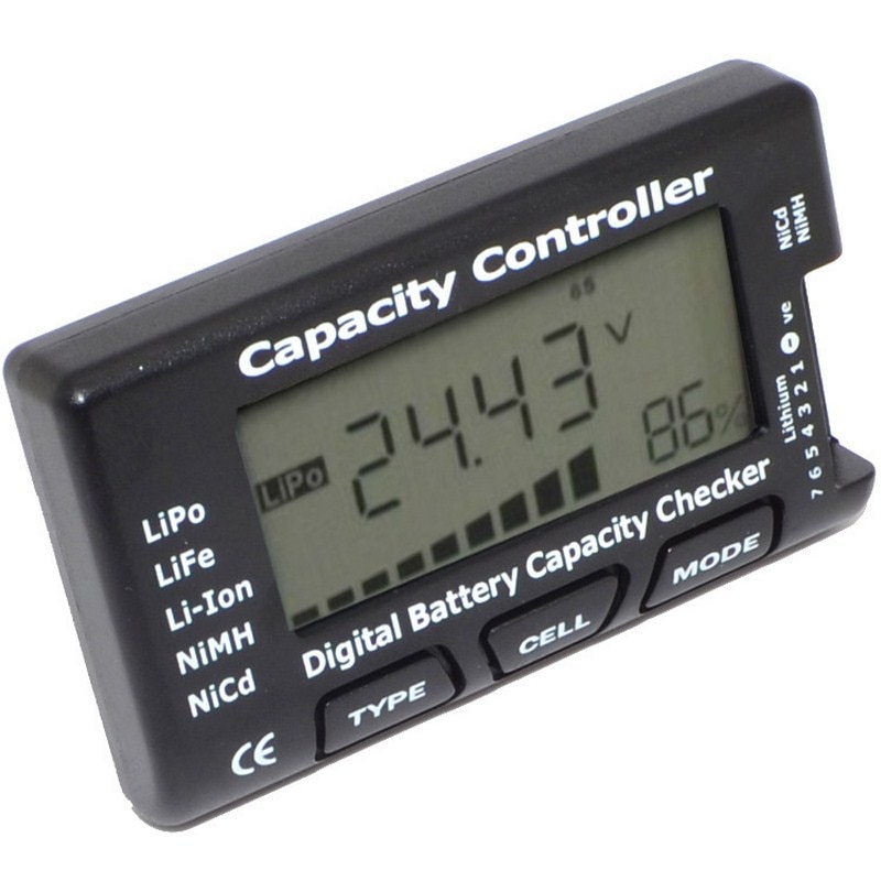 thumbnail image 2 of CAMWAY Digital Battery Capacity Tester - RC Cellmeter 7 For LiPo LiFe NiMH Battery Checking 2 of 11