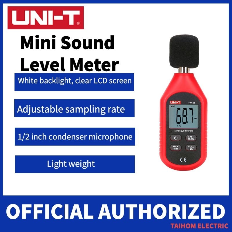 UNI-T Pro Mini Digital Sound Noise Level Meter 30 ~ 130dB Decibel Monitoring Indicator Testers UT353