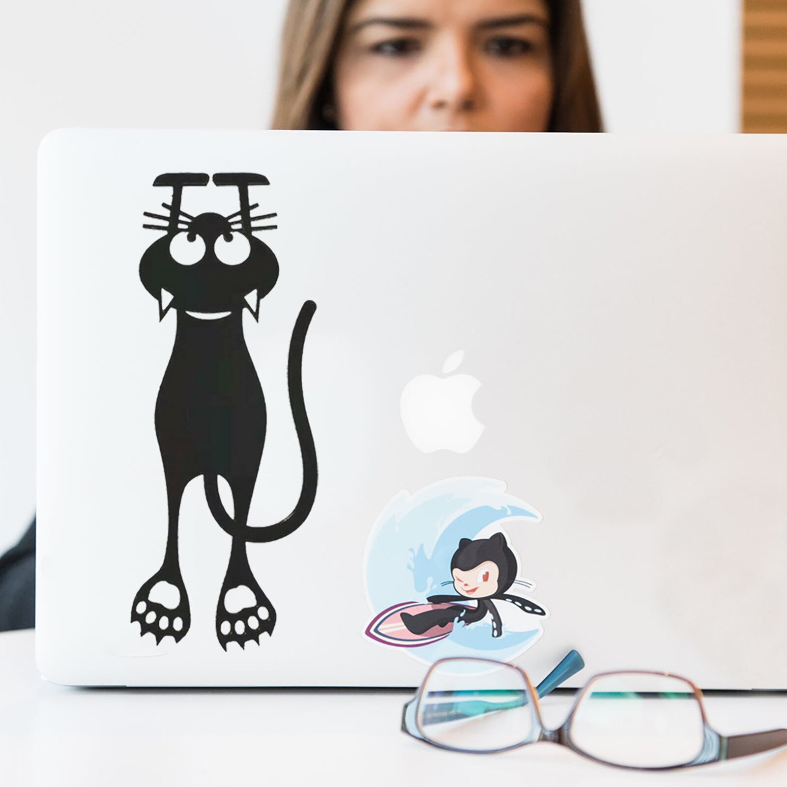 Cute Animal Stickers Computer Stickers Window Stickers Home Bedroom Living Room Beautification Stickers