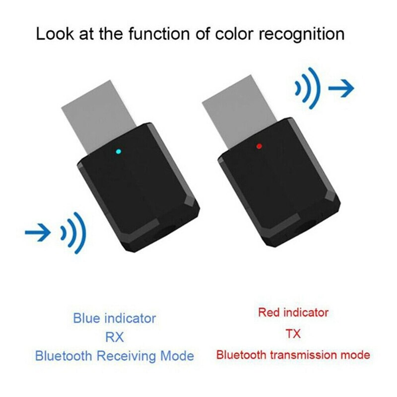 USB Bluetooth 5,0 Audio Receiver Transmitter 3,5mm Stereo Musik Wireless Adapter für TV Computer Lautsprecher Kopfhörer