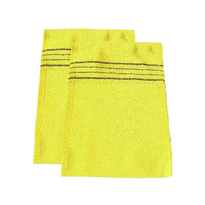 2 stk koreansk italien asiatisk eksfolierende bad vaskeklud kropskrub bruserhåndklæde 14 x 15cm fiber klud håndklæde til køkkenhandsker håndklæde: 2