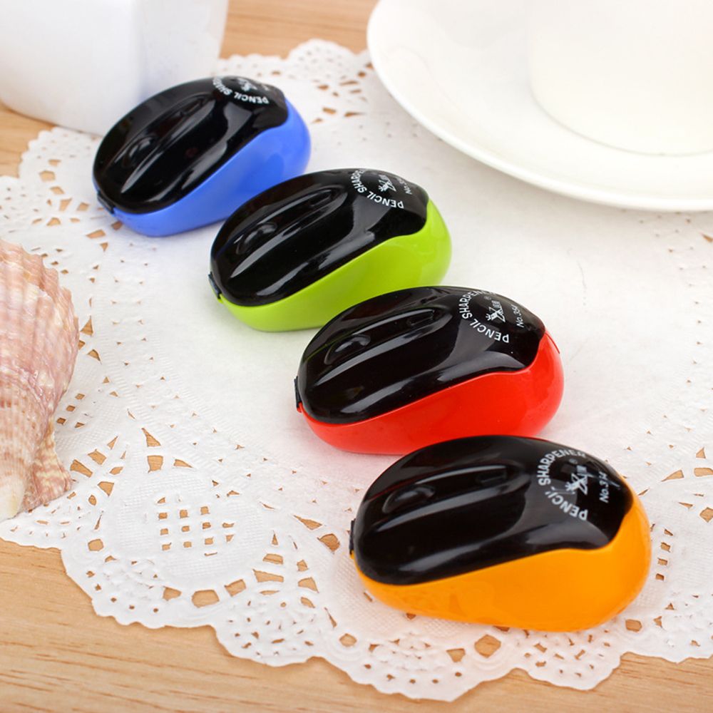 Afilador de lápices de plástico con dibujos animados Kawaii para niños, artículo Escolar , suministros, , novedad
