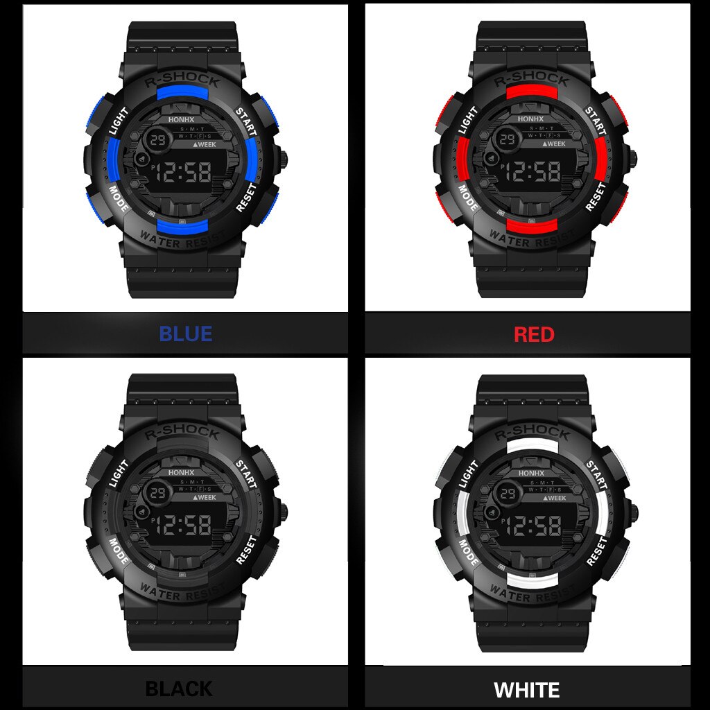 Luxury Waterproof Watches Mens Digital Led Watch Date Sport Men Outdoor Electronic Watch Multifunctional Relogio Masculino
