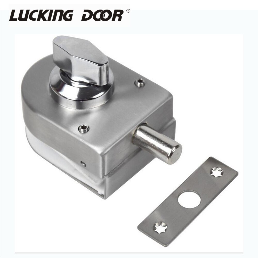 10~12mm Stainless Steel Security Glass Door Lock Glass Single door one-way open knob door lock no key for home