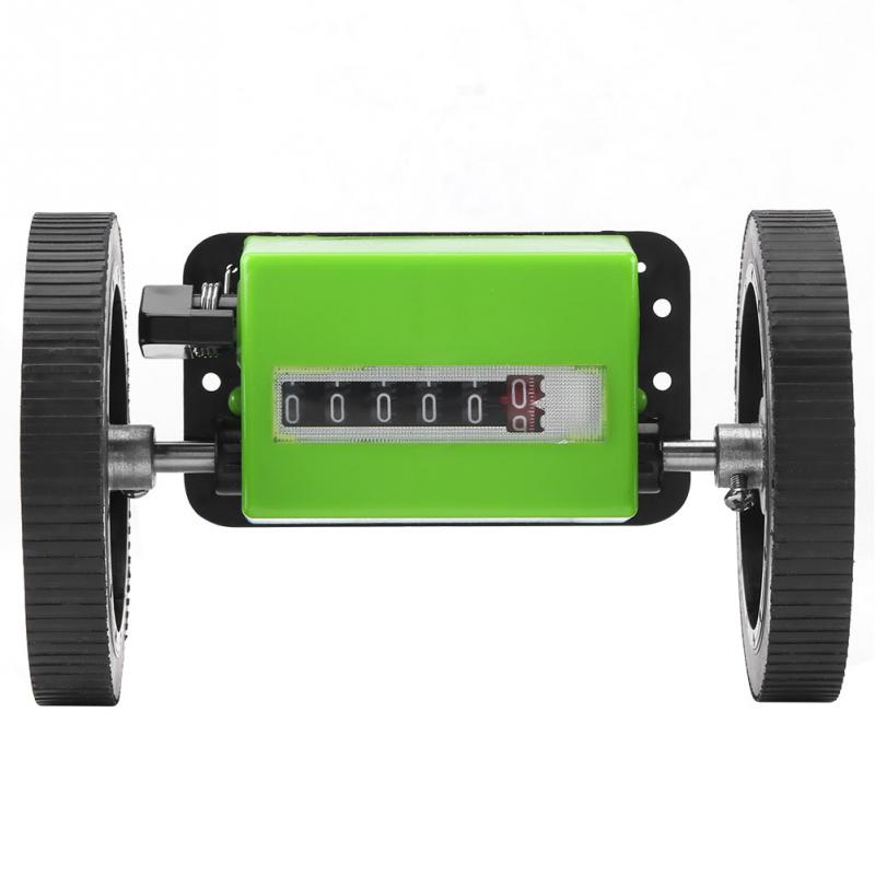 6 Ziffer Mechanische Länge Zähler Meter Zähler Rollenden Rad Grün 360 Runden/min Maschinen Meter Decoder Meter Zähler