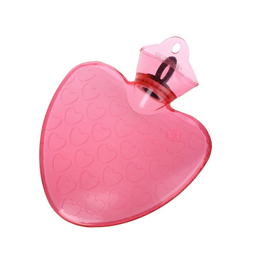 Botella de agua de pvc con forma de corazón