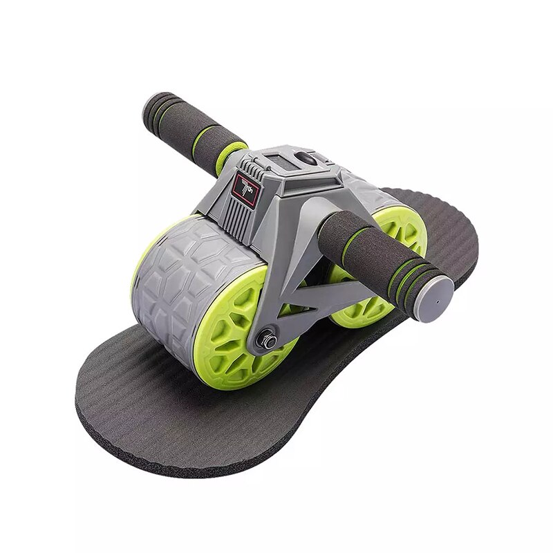 Top Brand 7th Smart Counting Automatic Rebound Abdominal Wheel Home Fitness Equipment No Noise Abdominal Muscle Trainer gym: light grey