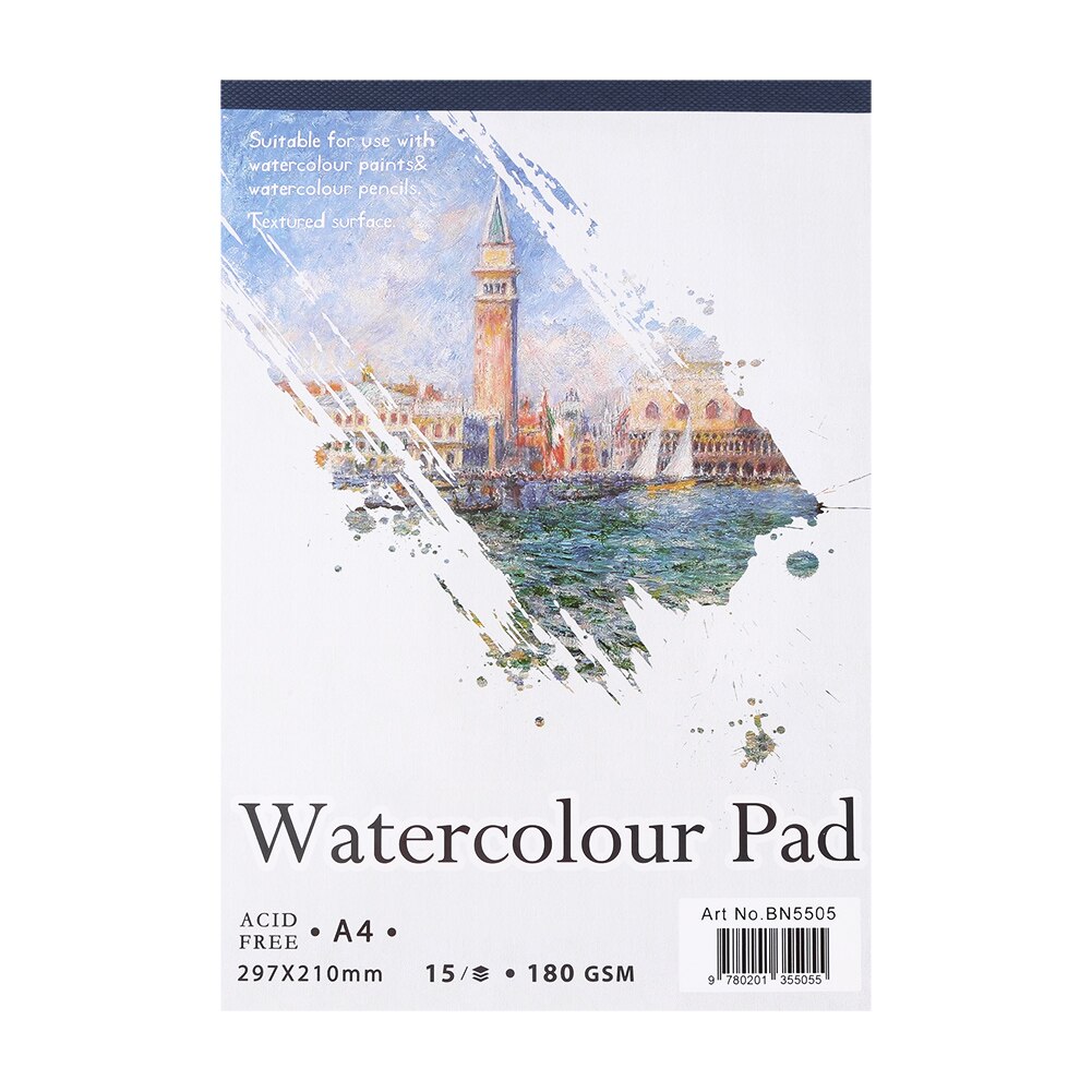 A4/A5 Artist Sketch Book Watercolor Paper Notepad Hand Painted For Student Artist Painting Drawing Diary Notebook: A4