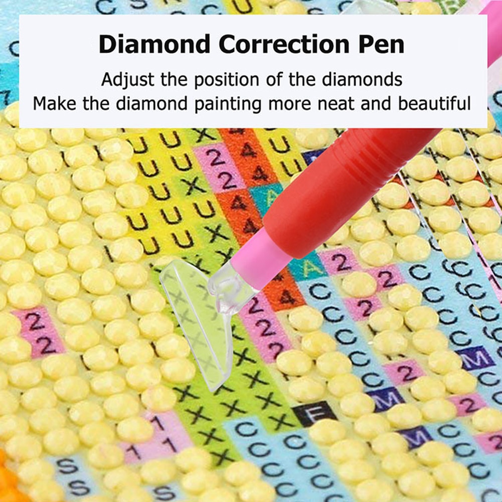Diamantkorrektion pen diy 5d diamantmaleri værktøj tilbehør perler corrector gør diamantmaling mere pæn og smuk