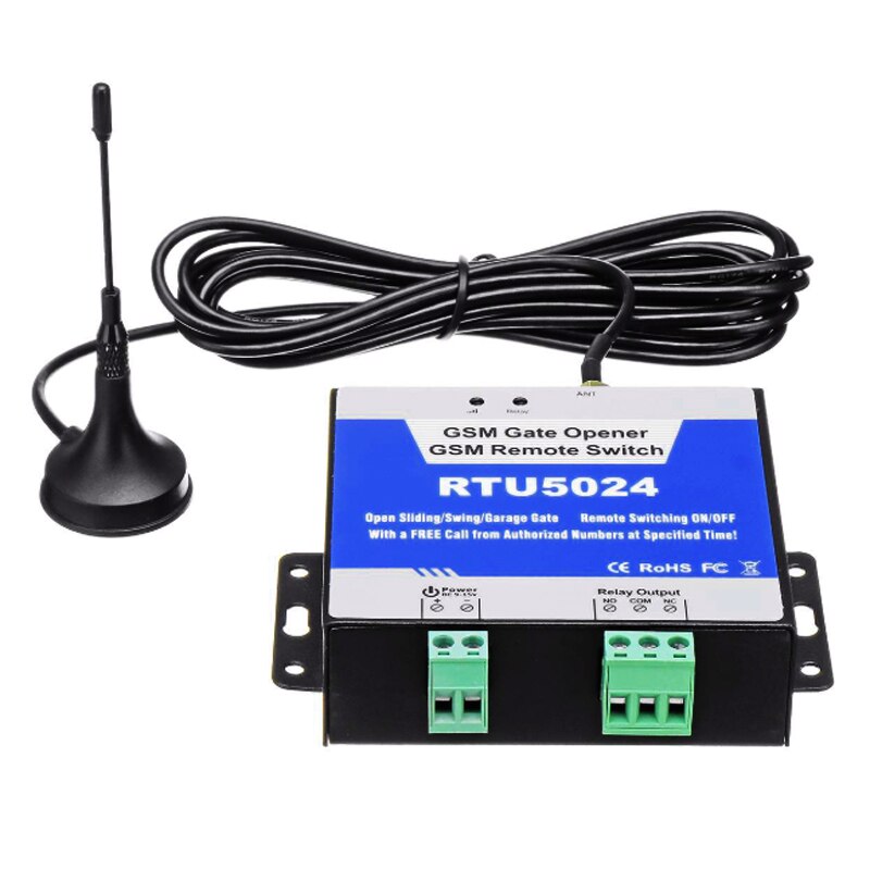GSM Gate Opener Relay Switch Remote Access Control Wireless Door Opener By Free Call GALO Opener RTU5024