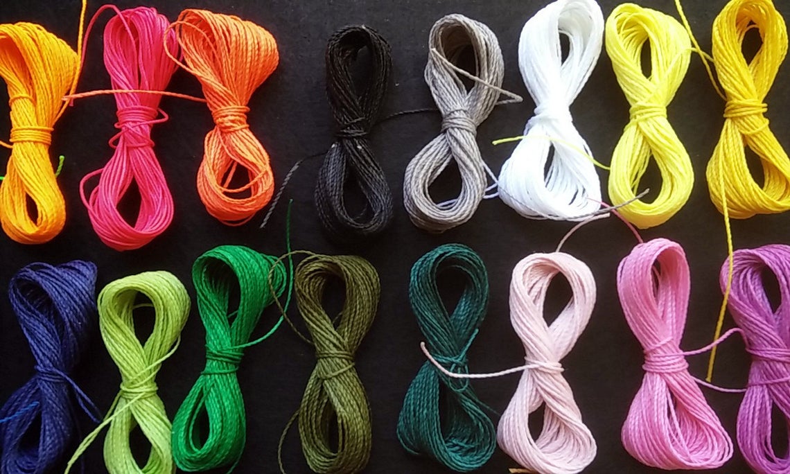 Linhasite Gewaxt Draad Kit 1 Mm Diameter 30 Kleuren, Naaigaren, Draad Maken Armbanden, Macrame, macrame, Diy, Draad Maken Armbanden, Macrame, Naaigaren, Borduren, Naaister, Draad, draad, Borduren
