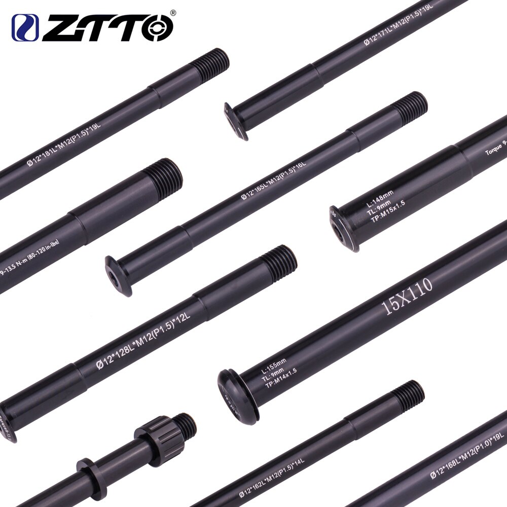 Ztto mtb lige aksel vejaksel forhjulsnav nav 12mm 15mm hjulnav aksel 15 x 100 12 x 142 12 x 100 12 x 148 15 x 110