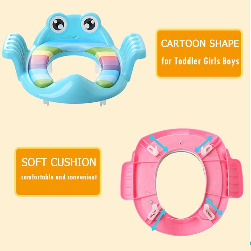 Baby Wc zitkussen Comfortabele Baby Care Leuke dierlijke vorm Seat Met Armsteun Wc Training Veiligheid Kussen