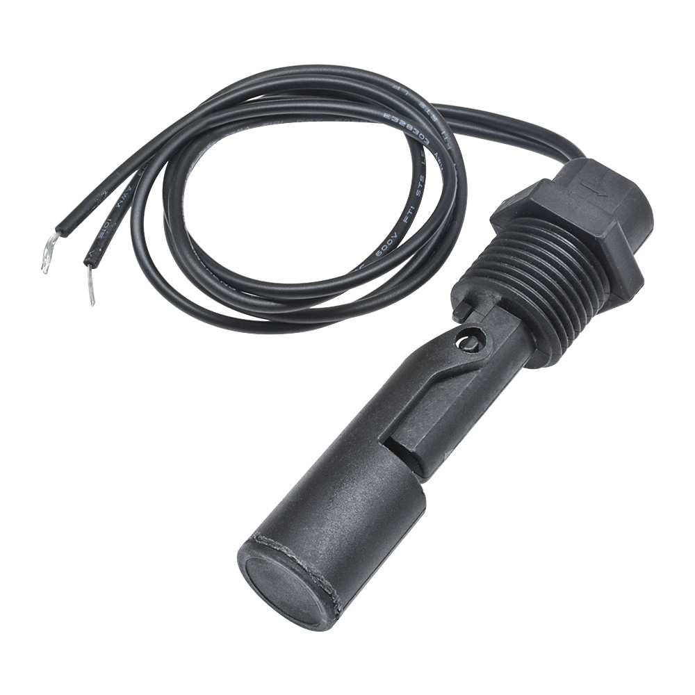 Ac 0-220v 10w füllstandssensor 0 ~ 80 ℃ flüssigkeitsstandsensor schwimmerschalter kunststoff-aquariumtank Schwimmbad durchflusssensor: Schwarz