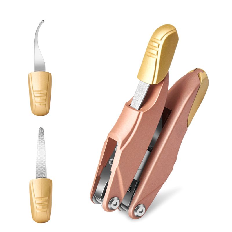 Tånegletrimmer til nedgroede eller tykke tånegle sammenfoldeligt tånegleklippersæt