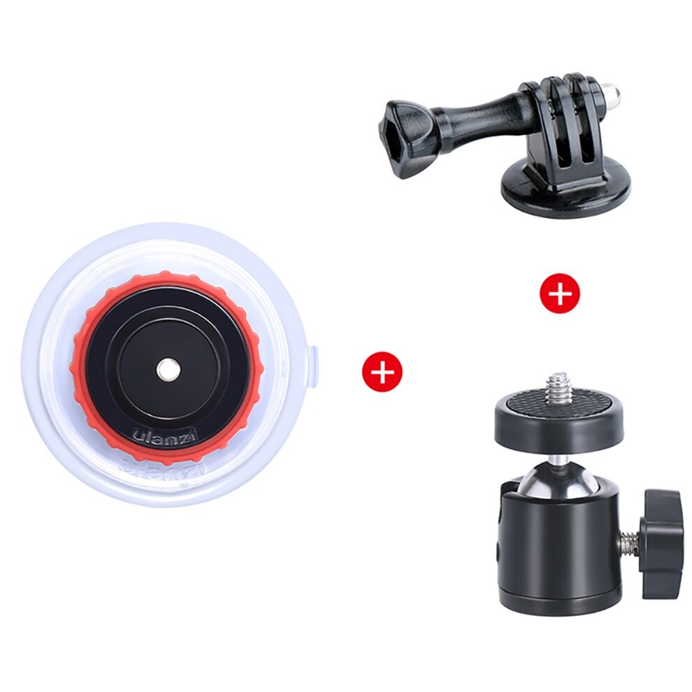 ULANZI-soporte para cámara deportiva, ventosa para vehículo, para DJI OSMO Action Gopro Hero 7/6/5, accesorios para cámara: Default Title