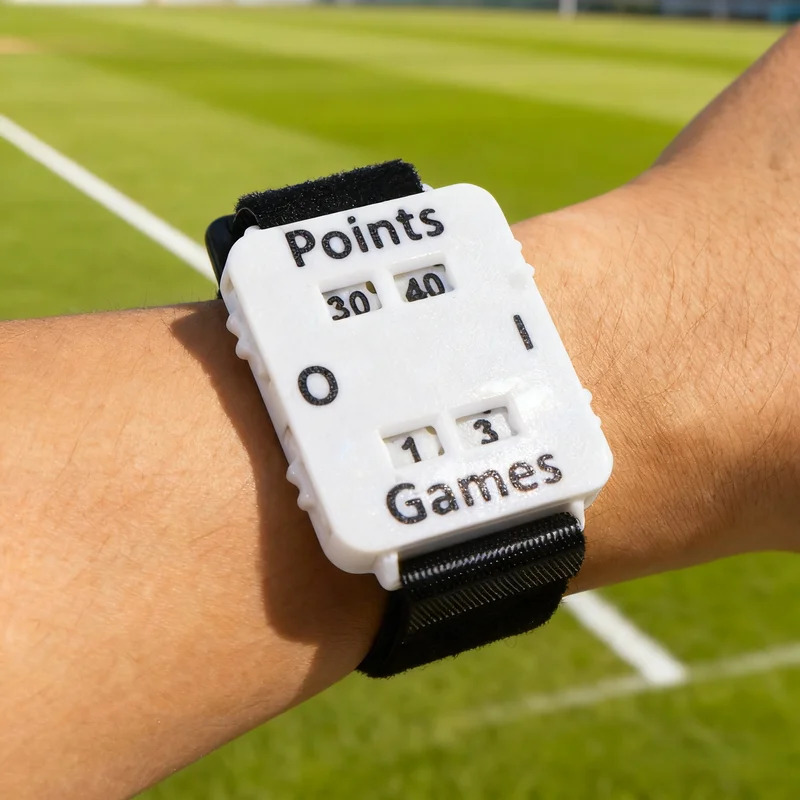 Draagbare scorekeeper polsband padel tennis pols scoreteller verstelbare polsband instant score tracker sport accessoires