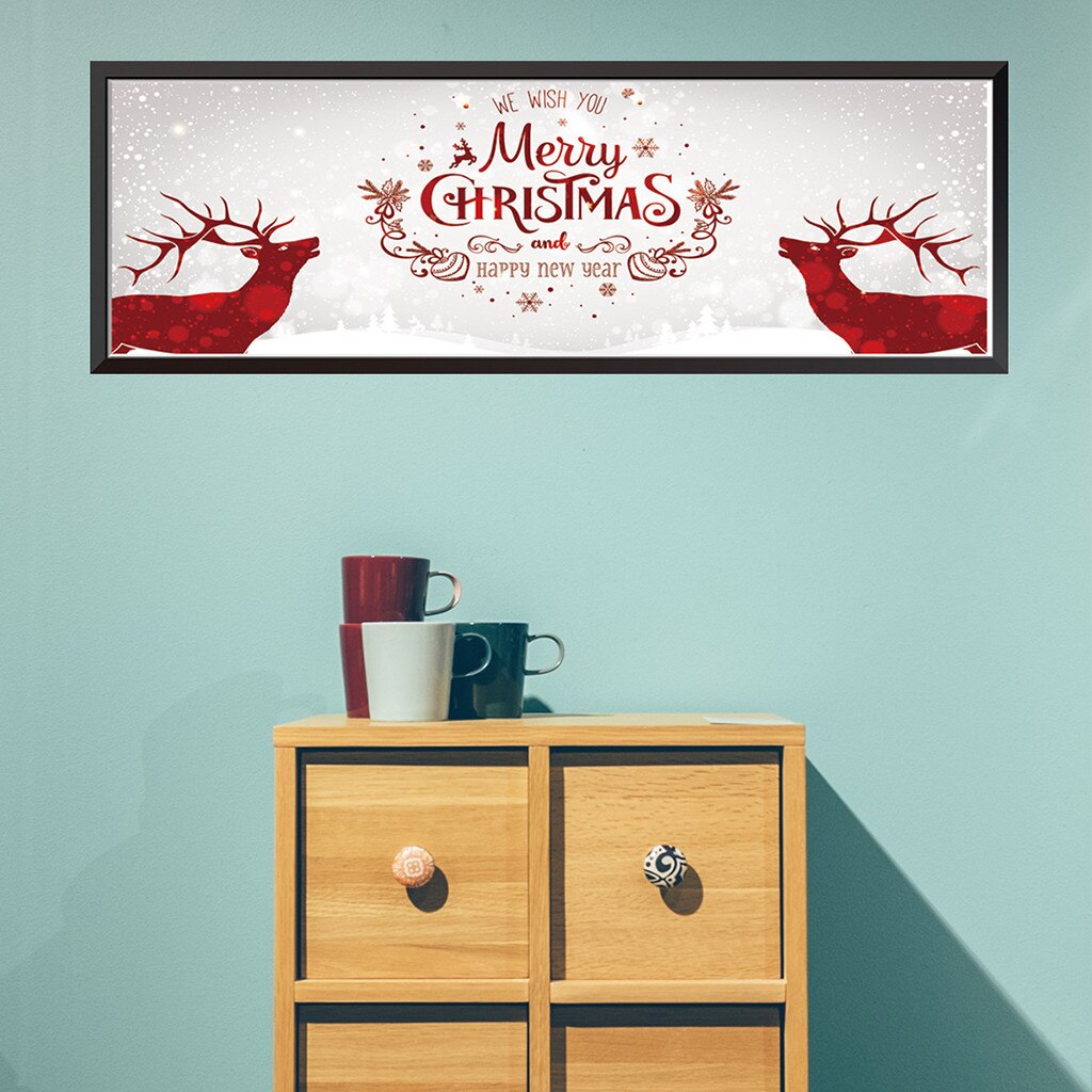 Christmas Wall Stcikers Year Window Decoration Santa Claus Home Deco Home Decor Stickers Cute Christmas Window Stickers: F