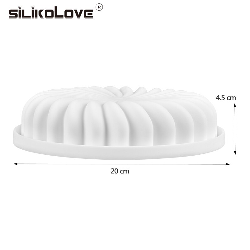 SILIKOLOVE Ronde Siliconen Cakevorm Spiraal Cake Mallen Voor Bakken Food Grade Siliconen Mousse Dessert Mallen Grote Cakevorm