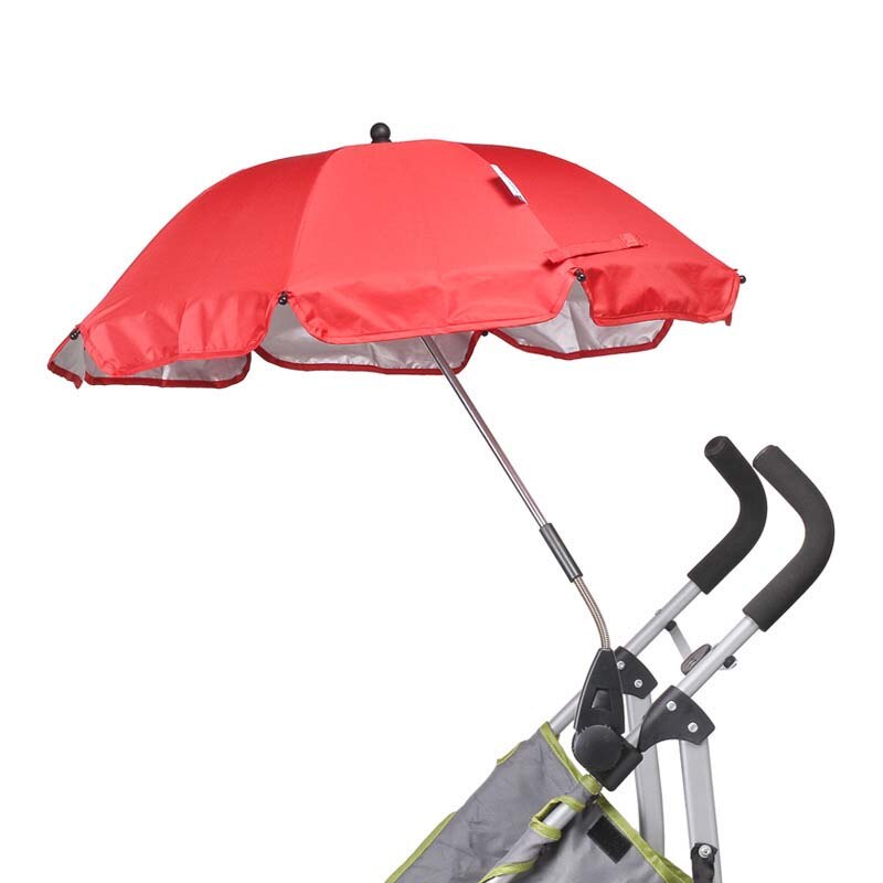 Deaf child stroller umbrella free bending baby stroller umbrella parasol fixture child umbrella UV protection