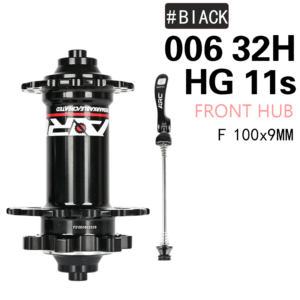 ARC MTB Bicycle Hubs 4 Sealed Bearings 120Ring 28/32/36 Holes Louder Noise Than MT007 PRO7 TANK TH390 Bike Hub 8 9 10 11Speed: black