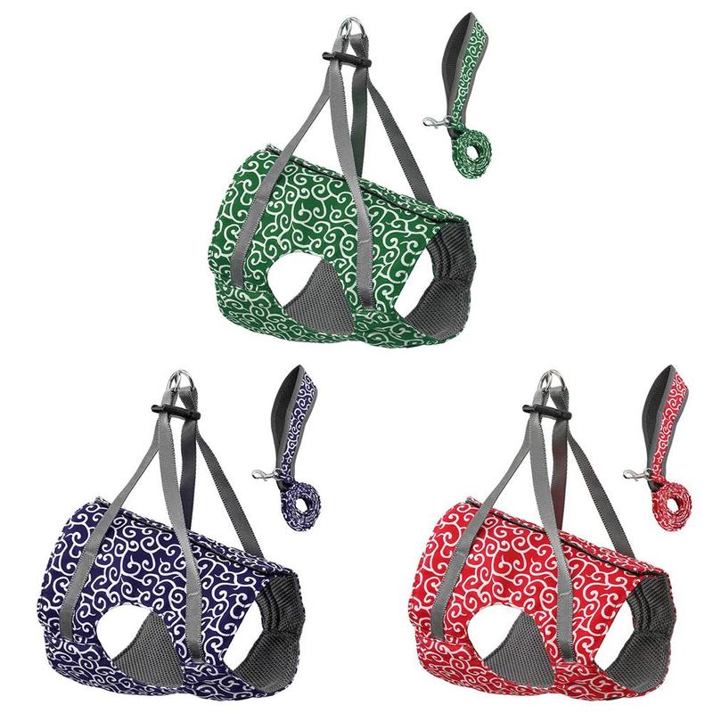 1Pc Anti-Strike Verstelbare Pet Cat Harness Leash Ademend Huisdier Vest Chinese Stijl Borst Strap Secure Trekkabel dierbenodigdheden