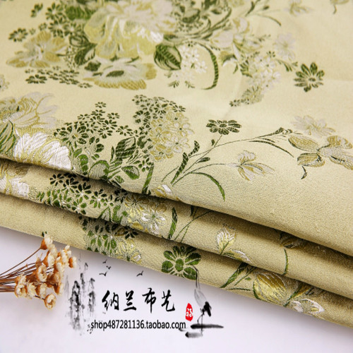 Pæon brokade stof damask jacquard amerikansk stil beklædning kostume polstring møblering tøj stof 75*50cm: D