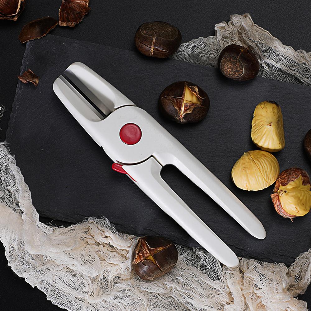 Nut Chestnut Opener Practical Chestnut Opener Clamp Chestnut Peeler Knife Walnuts Clip Nut Cracker Kitchen Splitter Tool