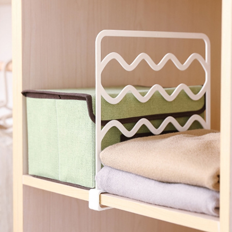 Upgraded Closet Shelf Dividers Plastic Wardrobe Partition Board Shelf Divider Separator for Clothes No Drilling Durable