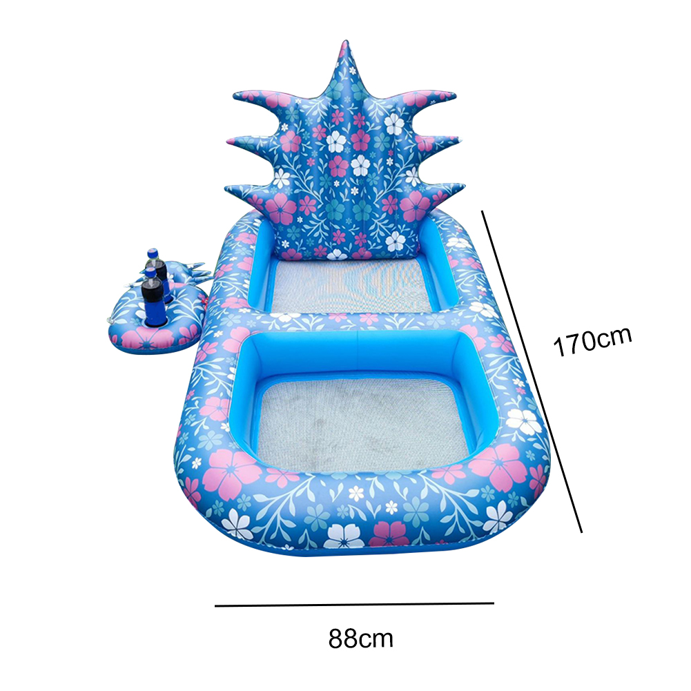 Summer Water Hammock Swimming Pool Beach Water Hammock PVC Air Mattress Lounger Floating Sleeping Cushion Inflatable Air Bed: S