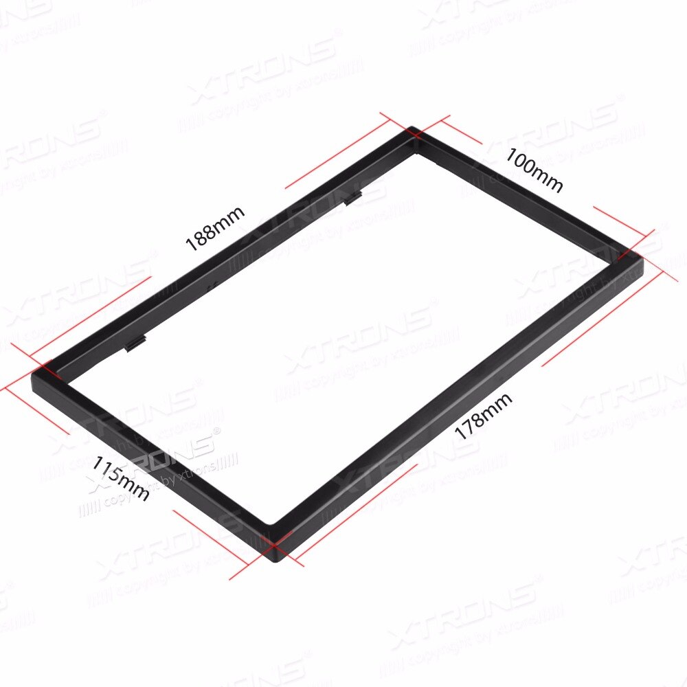 XTRONS DDT01 Universal Double 2 Din Frame / Trim / Surround 115 x 188mm Car DVD Player Radio Fascia Panel