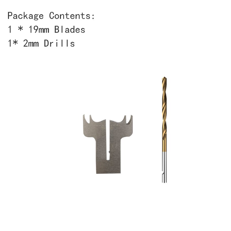 Premium doigt anneau foret carbure lames poignée perceuse à bois fraise anneau de moulage outil bricolage 24/26/28mm: Ring19mm