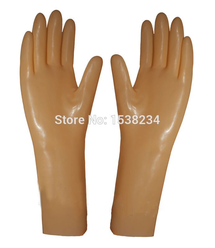 Latex Handschoenen Huid Rubber Skin Korte Handschoenen Cosplay Kig Handschoenen Maat M