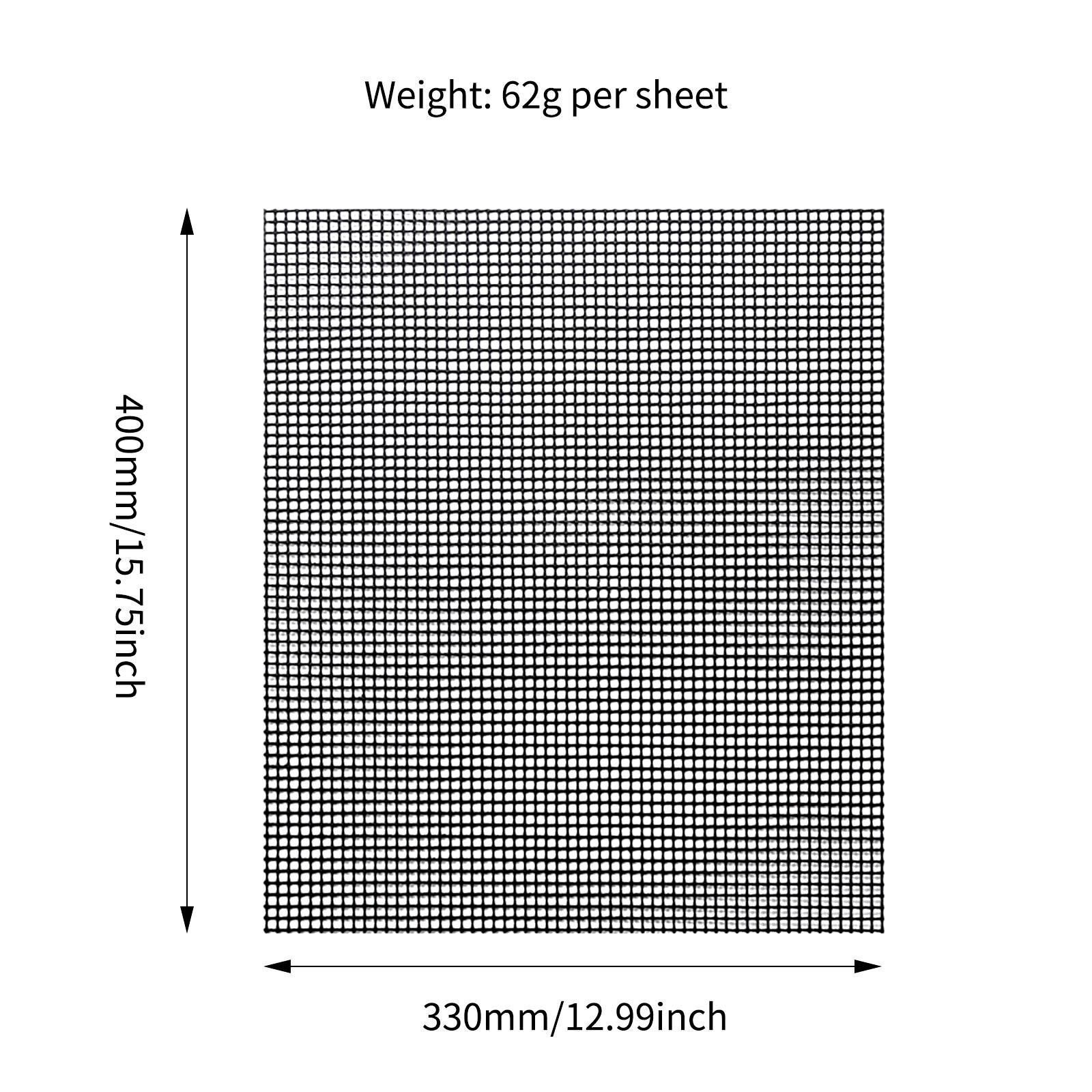 Tapis de cuisson en silicone résistant à la chaleur, grille creuse pour griller, maille pour barbecue, plaque de cuisson résistante aux hautes températures, filet pour barbecue #40: 1pc