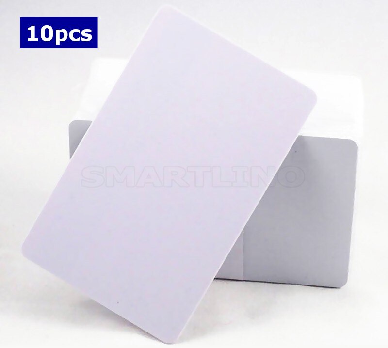 Proximity 125KHZ RFID Smart Card EM4100 TK4100 White Plastic Thin Blank Access Control RFID Chip Cards Read Only: 10pcs