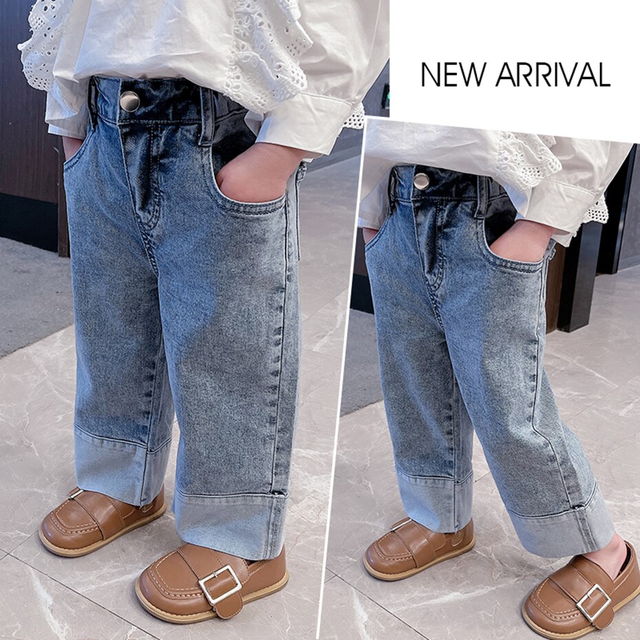 Baby Meisje Jeans Patchwork Jeans Voor Meisjes Lente Herfst Jeans Baby Meisje Casual Stijl Meisjes Kleding