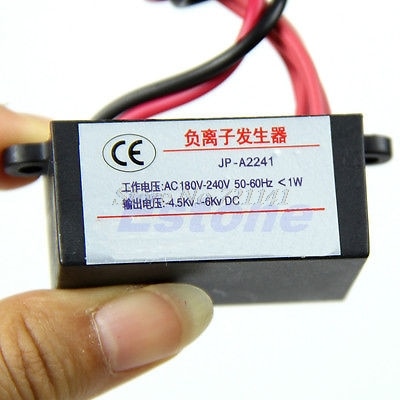 AC 220V High Output DIY Air Ionizer Airborne Negative Ion Anion Generator