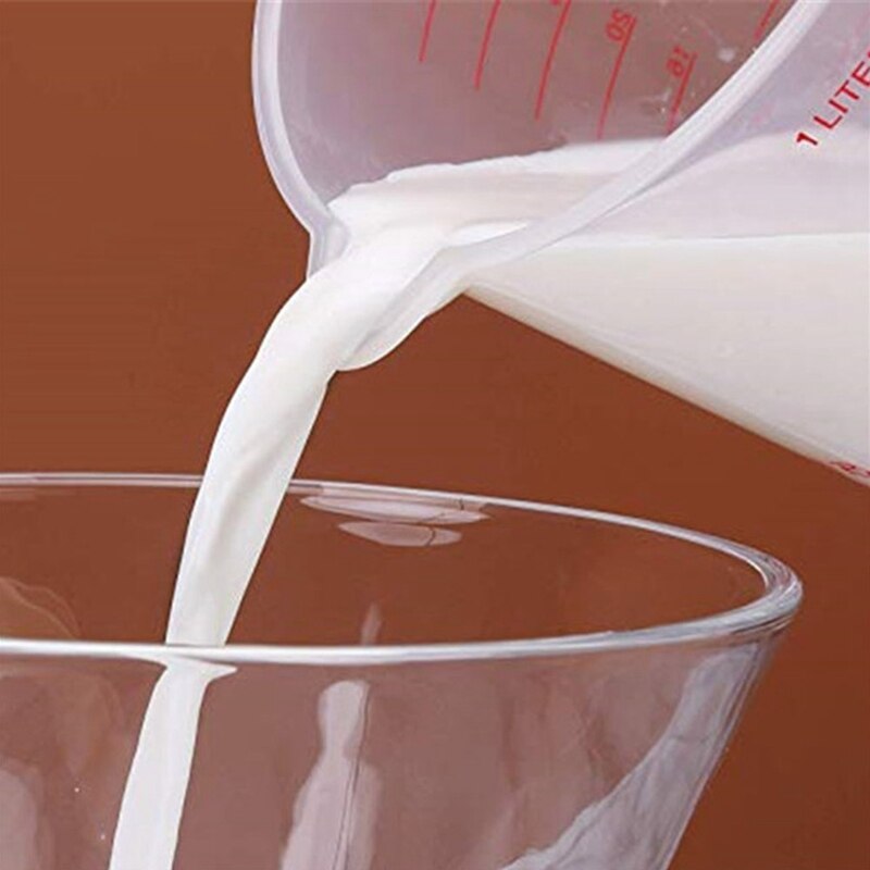 3 Stks/set Maatbeker Gereedschap Container Transparante Keuken Bakken Koffie Keuken Gadgets Accessoires Cups 250 Ml/500 Ml/1000 Ml
