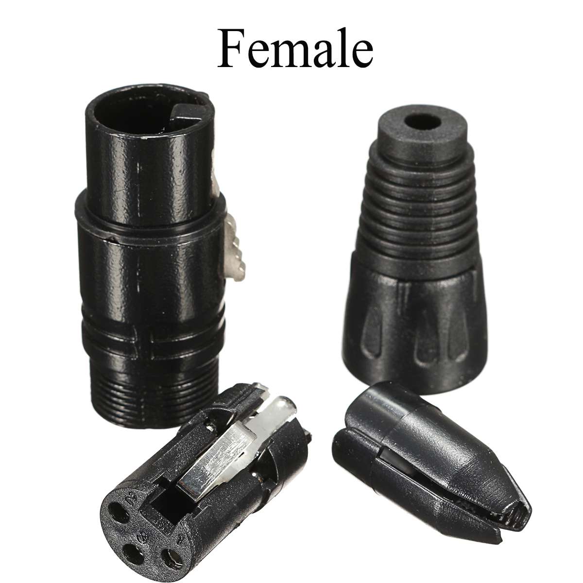 20 Pcs 3Pin Xlr Man-vrouw Microfoon Verlengkabel Microfoon Kabels Plug Audio Socket Mic Audio Connector Adapter