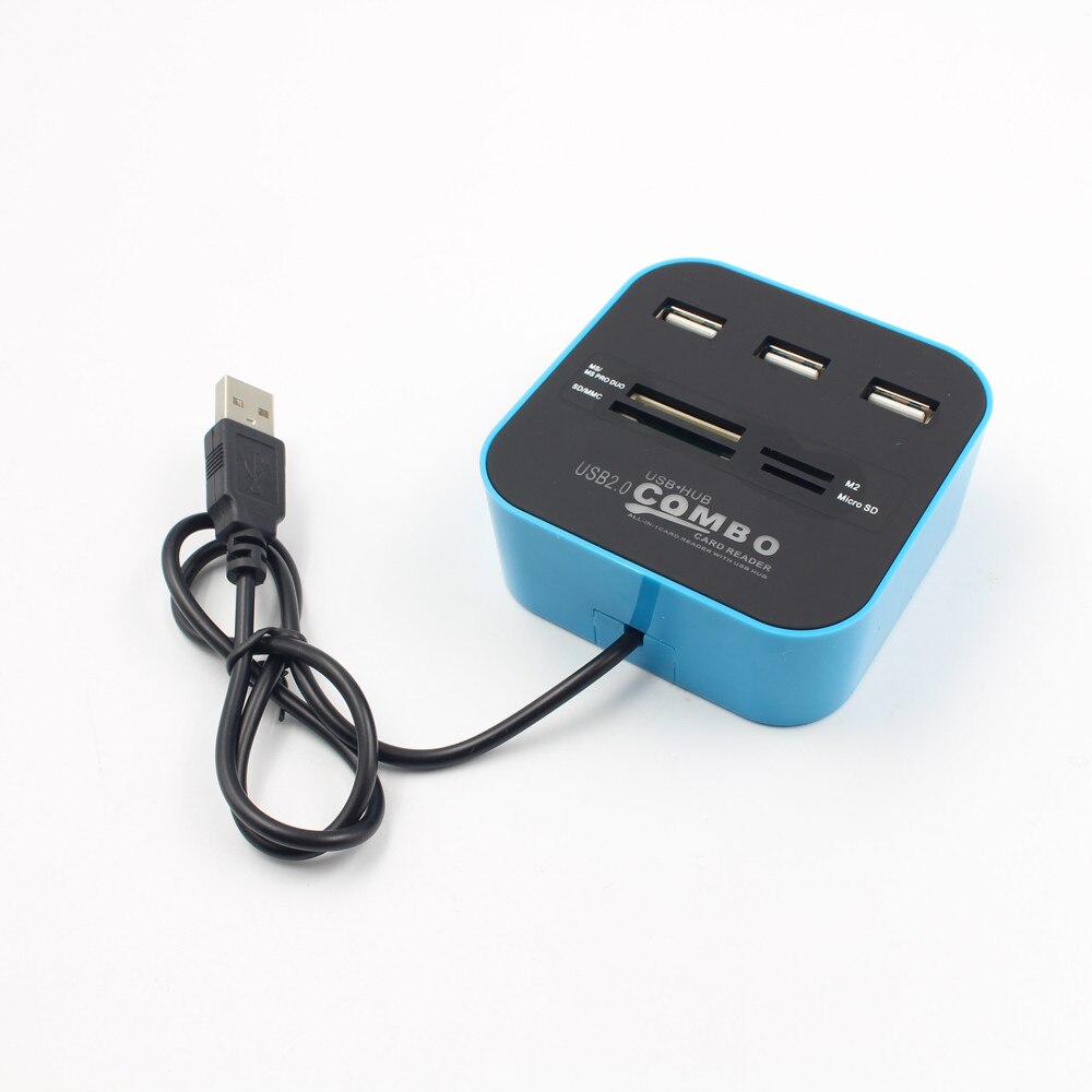 SB 2.0 hub Combo All In One Multi Card Reader With 3 Ports For MMC / M2 / MS oct.25: Default Title