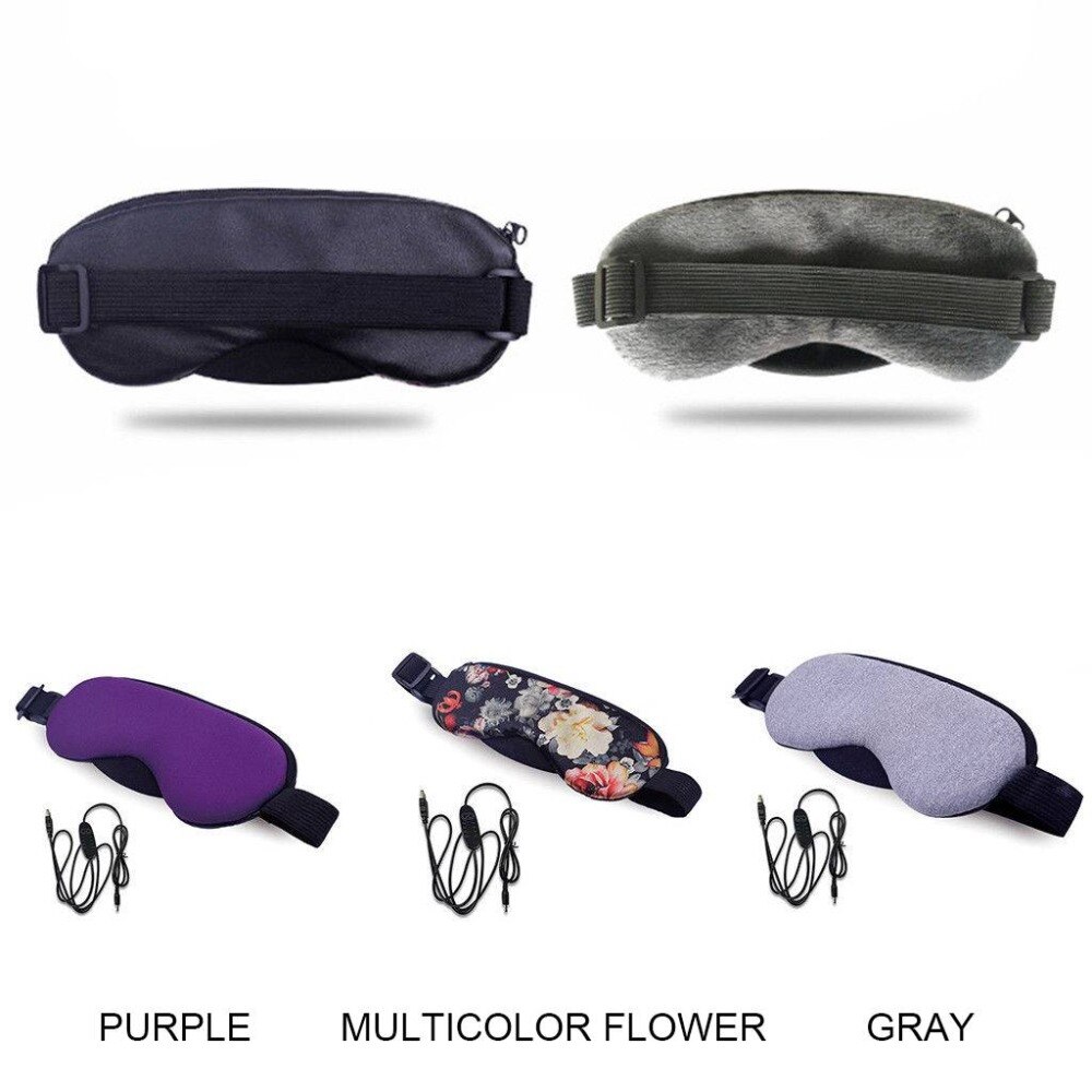 Parches masajeadores de ojos con vapor , Control de temperatura por USB, vapor de calor, cubierta ocular para aliviar los ojos hinchados y oscuros, masaje de estrés para ojos secos