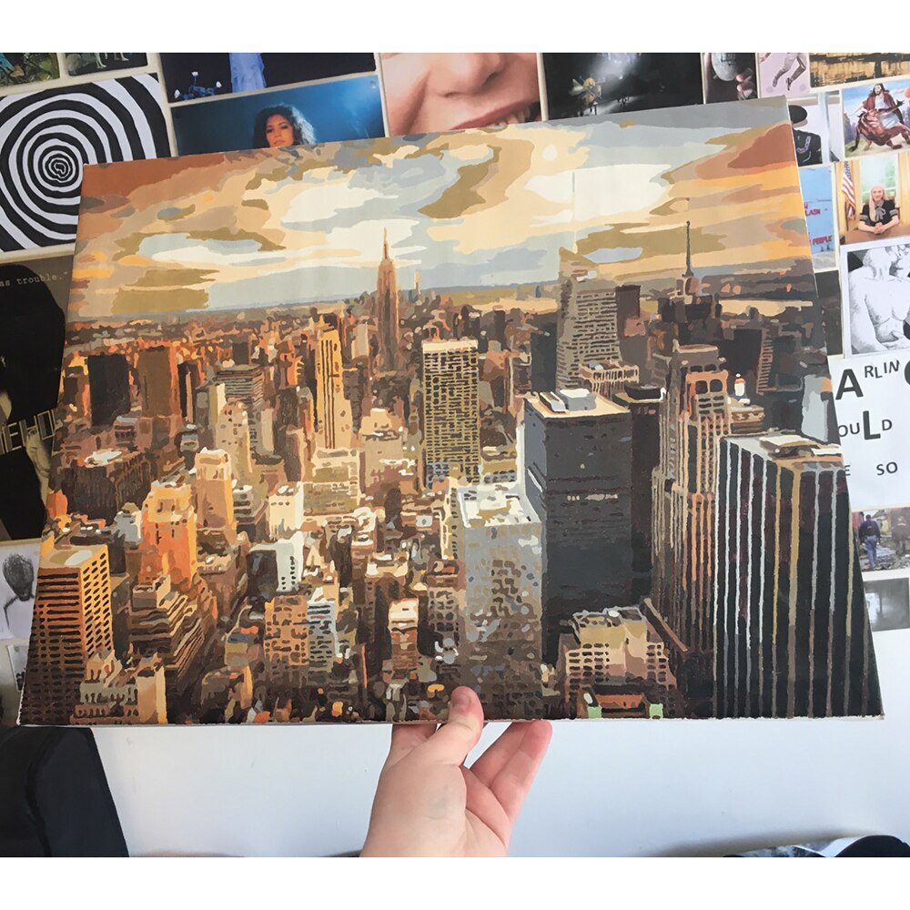 Wood Frame For Canvas Oil Painting Factory Price Picture Nature DIY Frames For Diamond Painting Picture Wall Art Decor