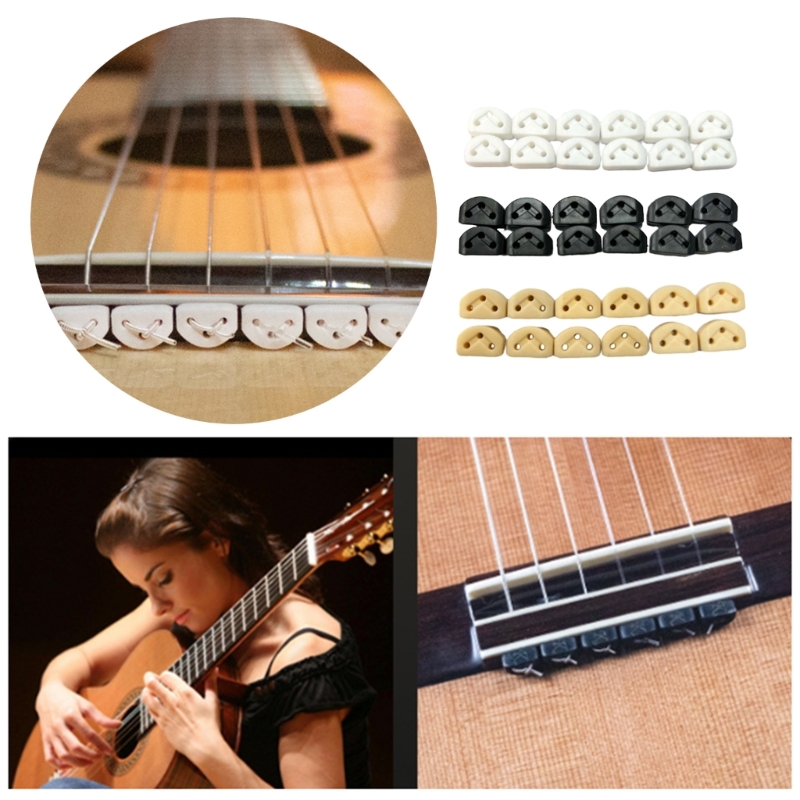 12 stuks gitaarsnaren brugkralen voor akoestische gitaar en nylon snarige gitaren 69HD