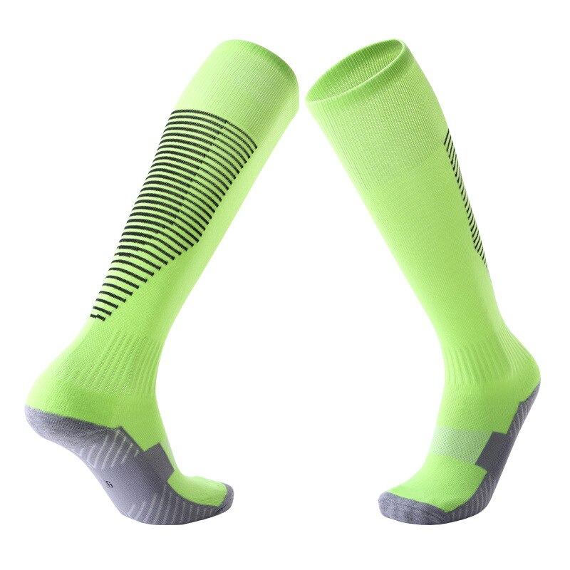 Adult Motocross Socks Non-slip Over The Knee Football Socks Thick Towel Bottom Socks Sweat-absorbent Wear Sports Socks: C1-02